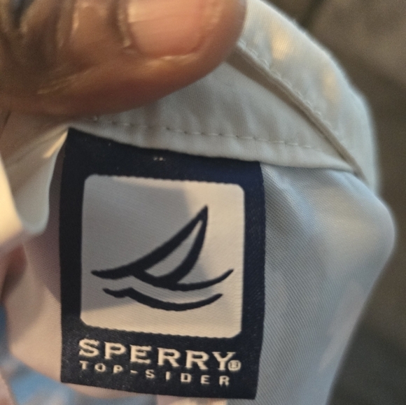 Sperry Top Sider Board Swim Trunks Men 38 Blue Orange Fish Graphic New - Picture 15 of 16